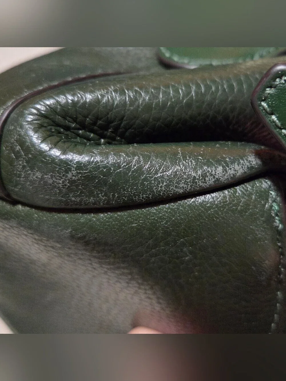 Michael Kors Raven Medium Pebbled Leather Green Backpack